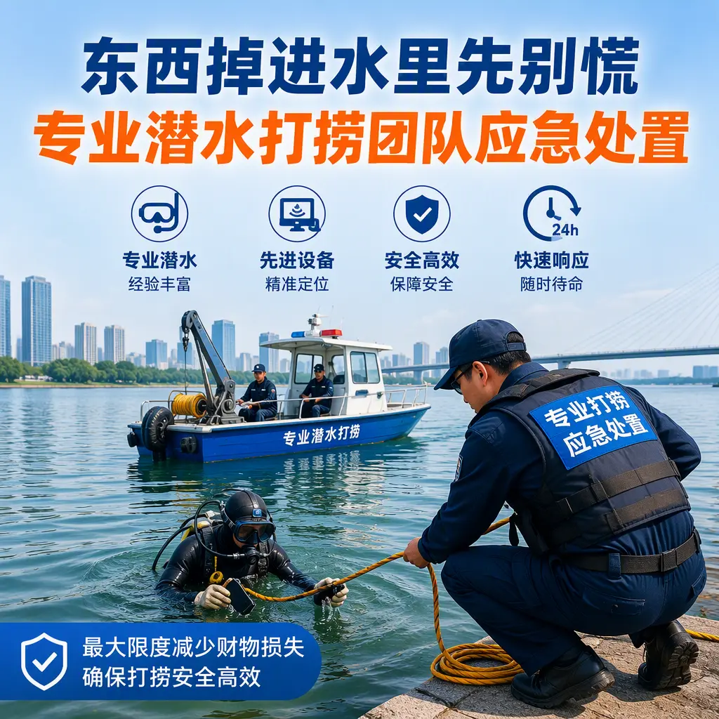 耿马东西掉进水里先别慌，专业潜水打捞团队应急处置